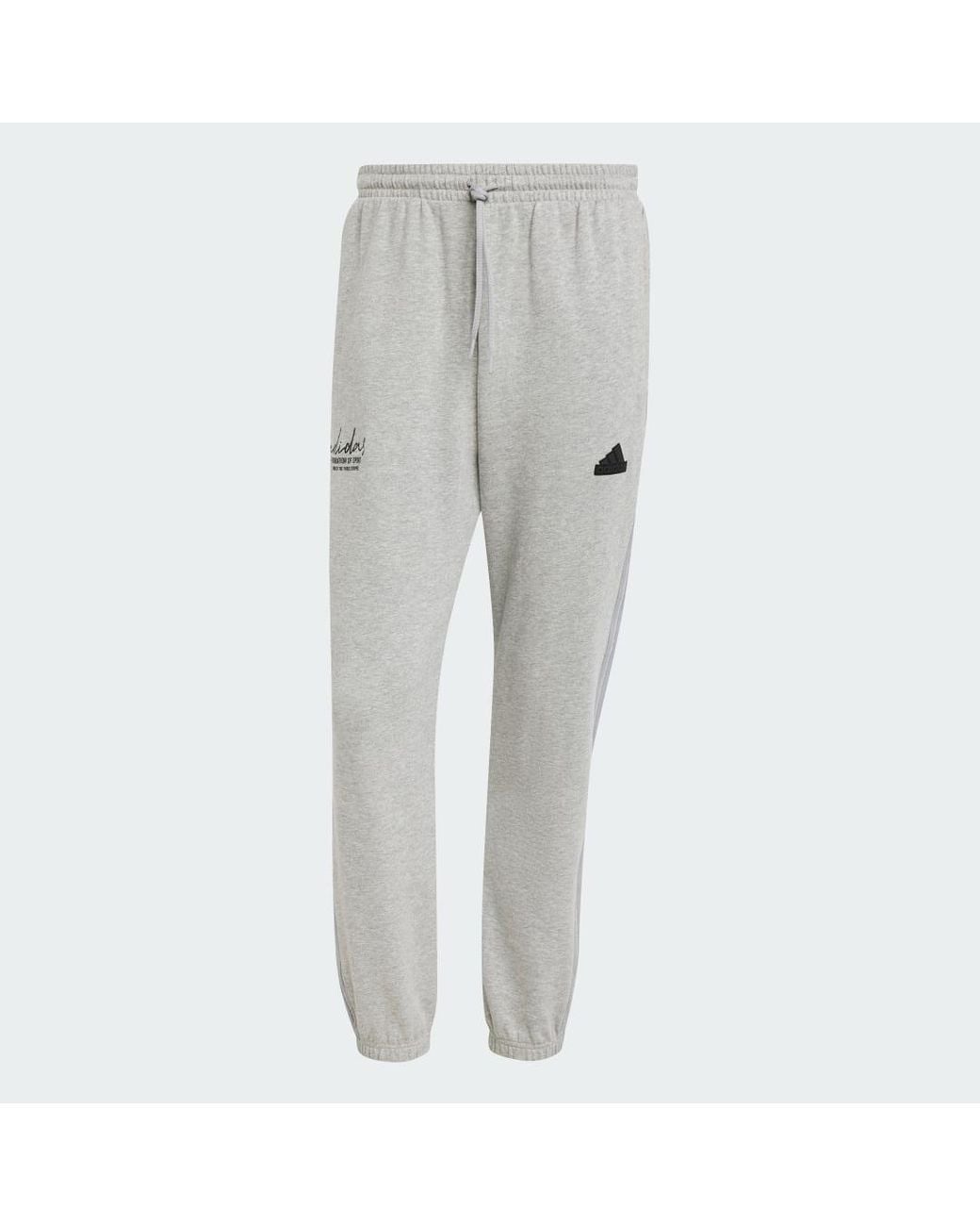 Adidas Gray Brand Love French Terry Eşofman Altı for men