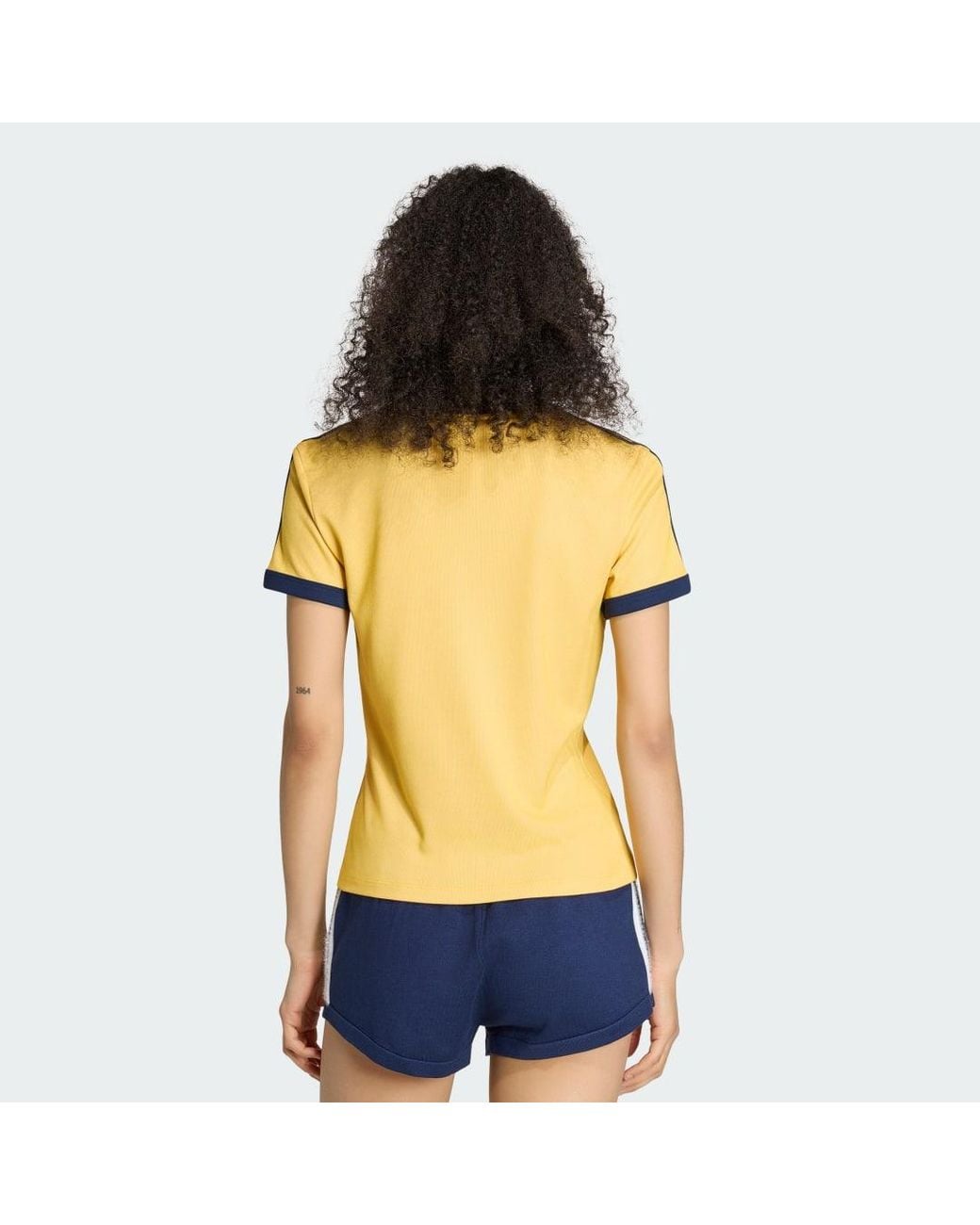 Adidas Yellow Heather 3S Cali Tee