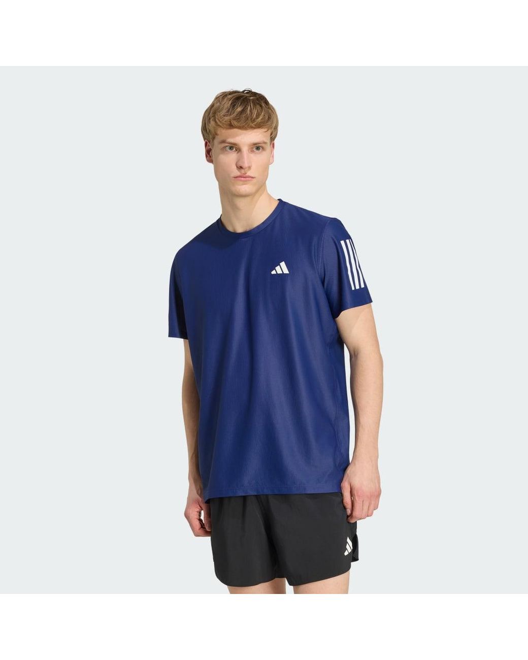 Adidas Blue Own The Run T-shirt for men