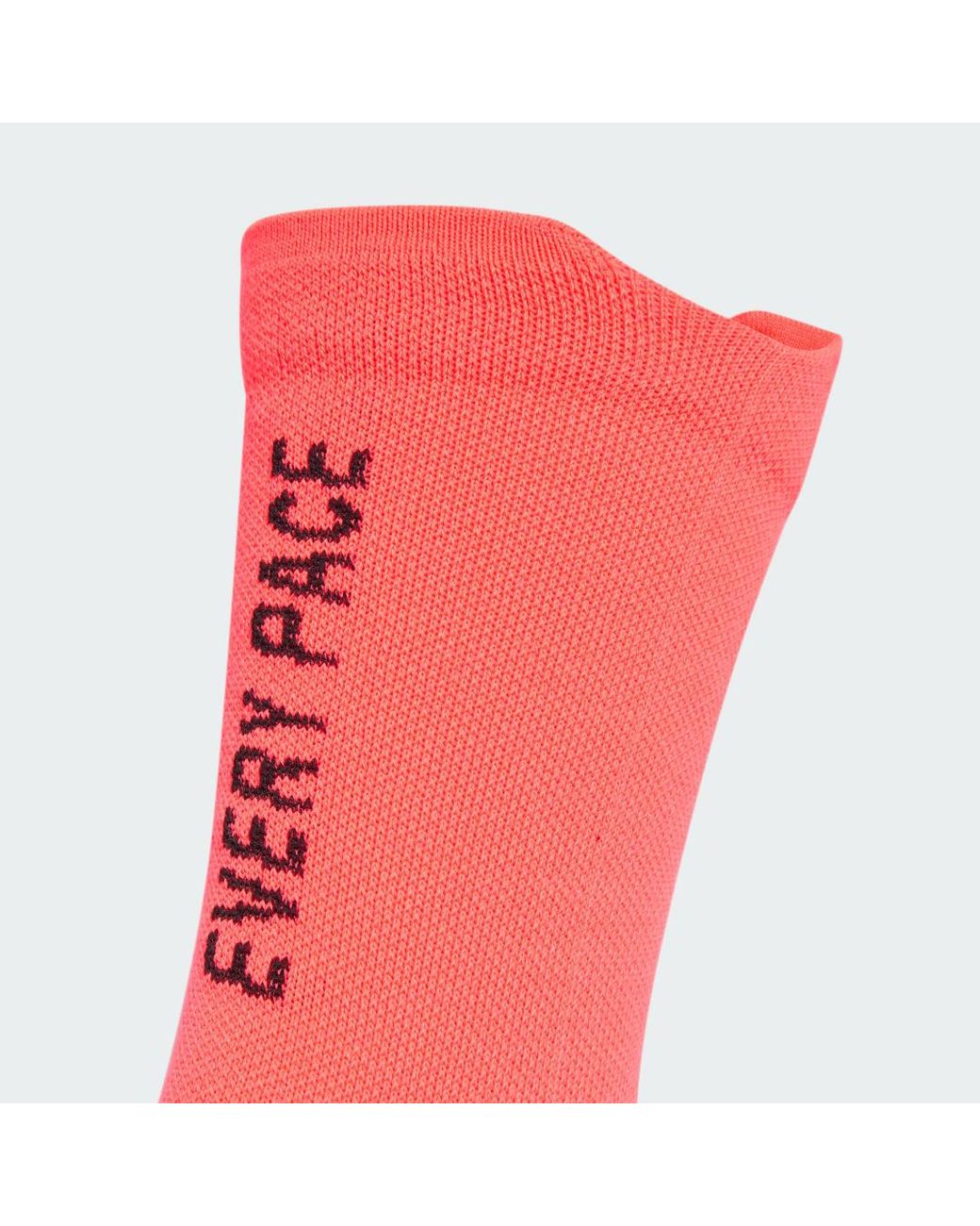 Adidas Red Running Message Crew Sock