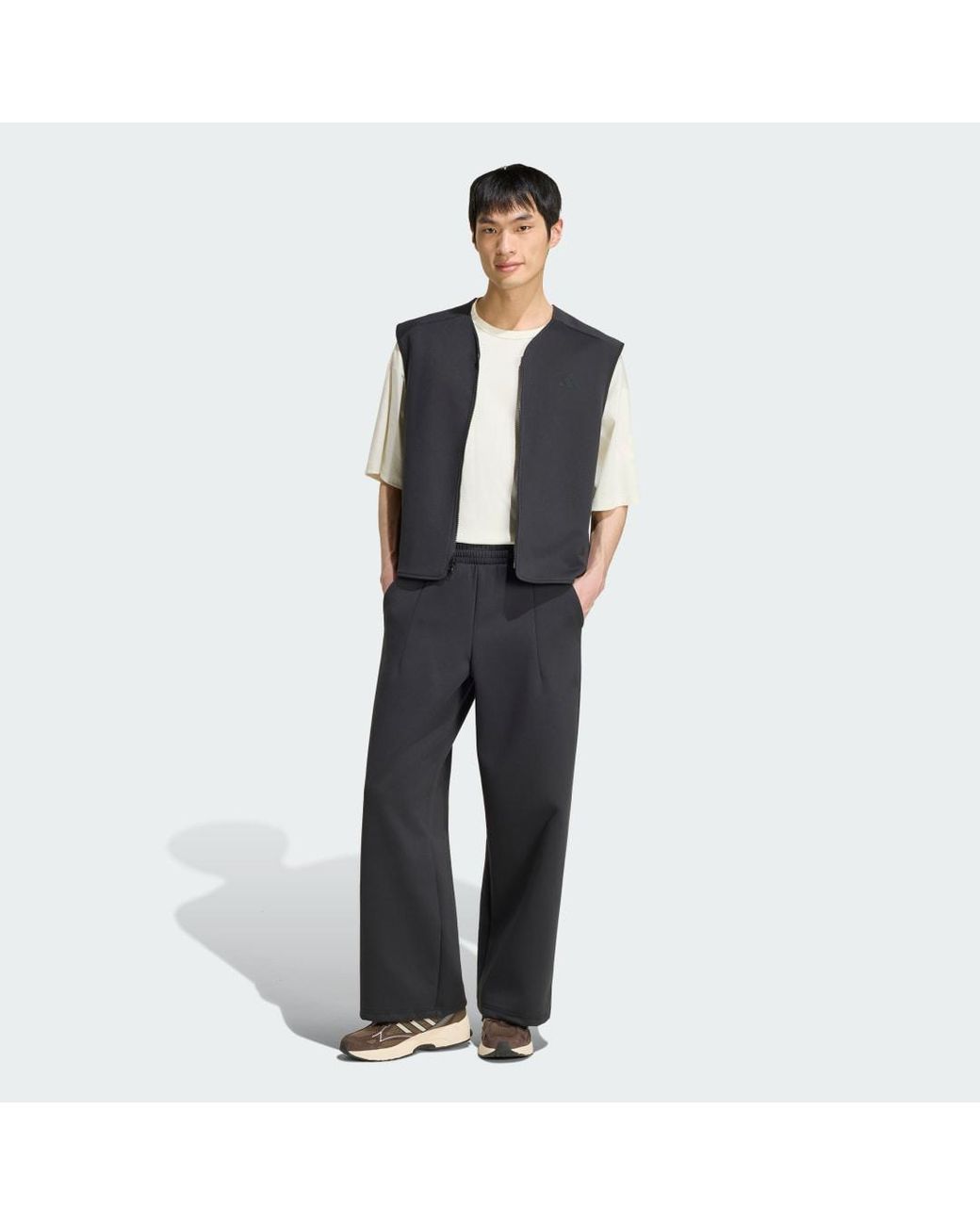 Chaleco Reversible Soft Lux Adidas de hombre de color Black