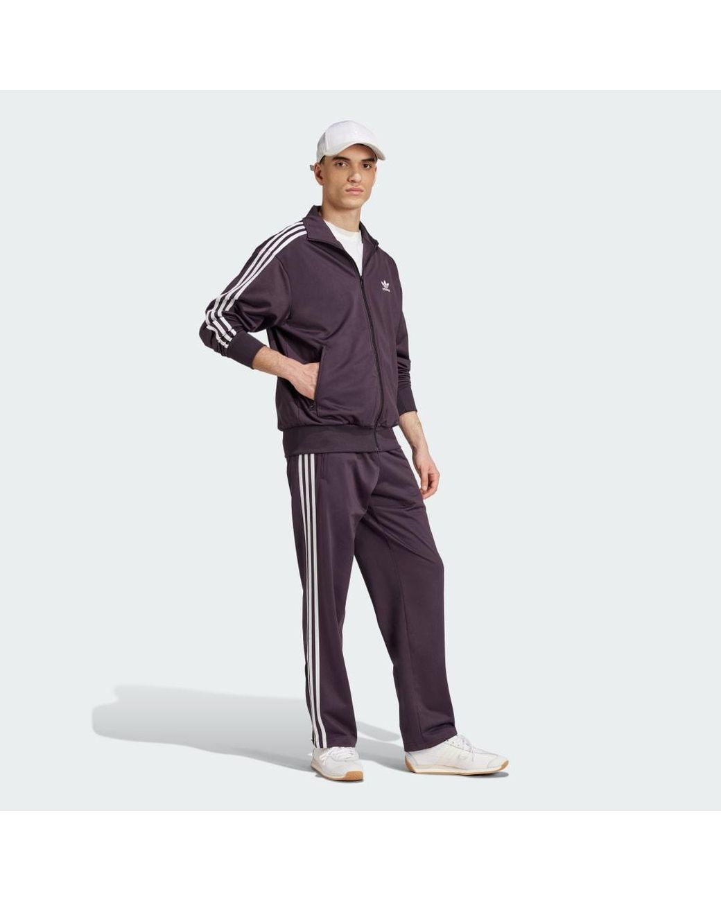 Adidas Purple Adicolor Classics Firebird Track Top for men