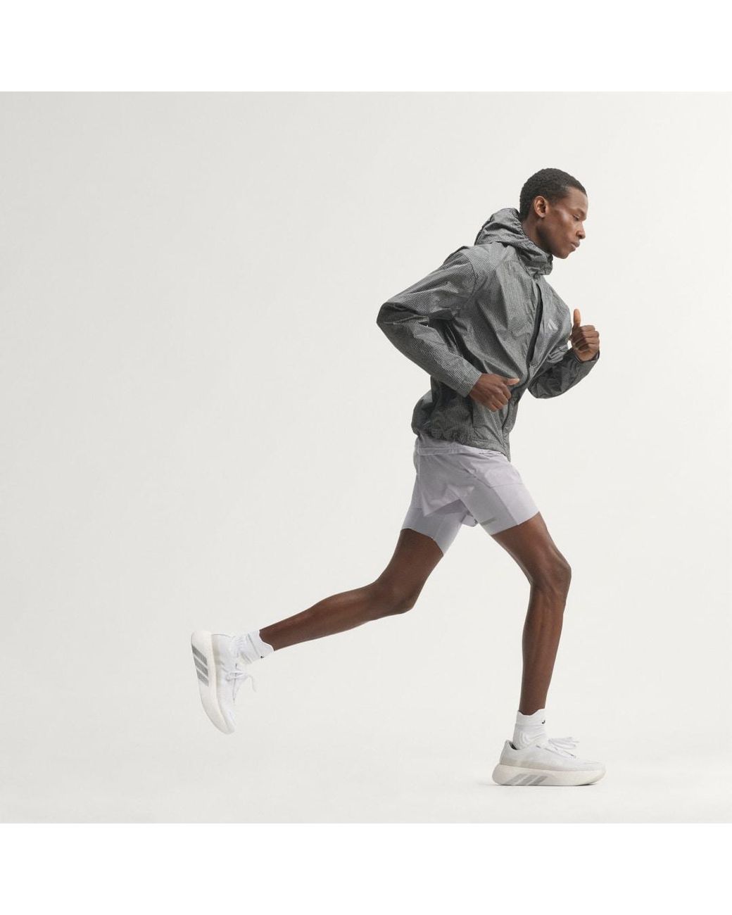 Adidas Gray Adi365 Full Reflective Jacket for men