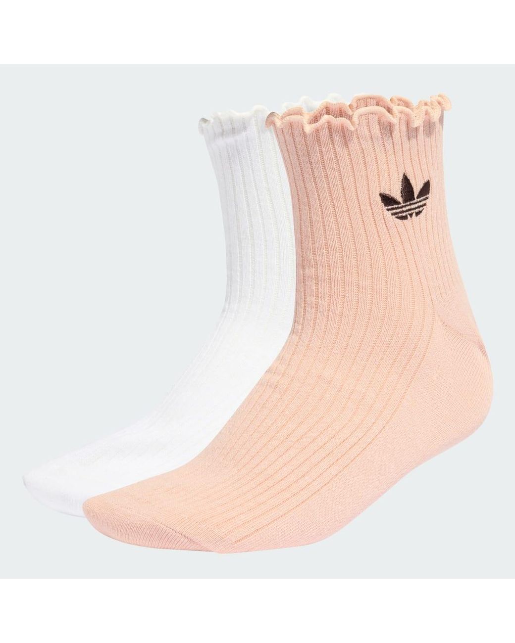 Adidas Natural Ruffle Quarter Socks