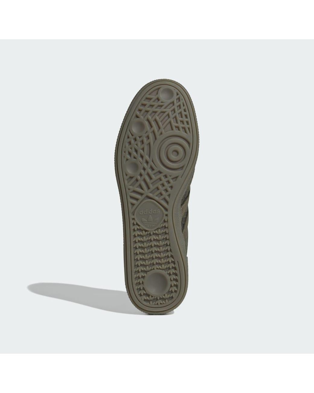 Adidas Green Handball Spezial Crocodile-Effect Sneakers for men