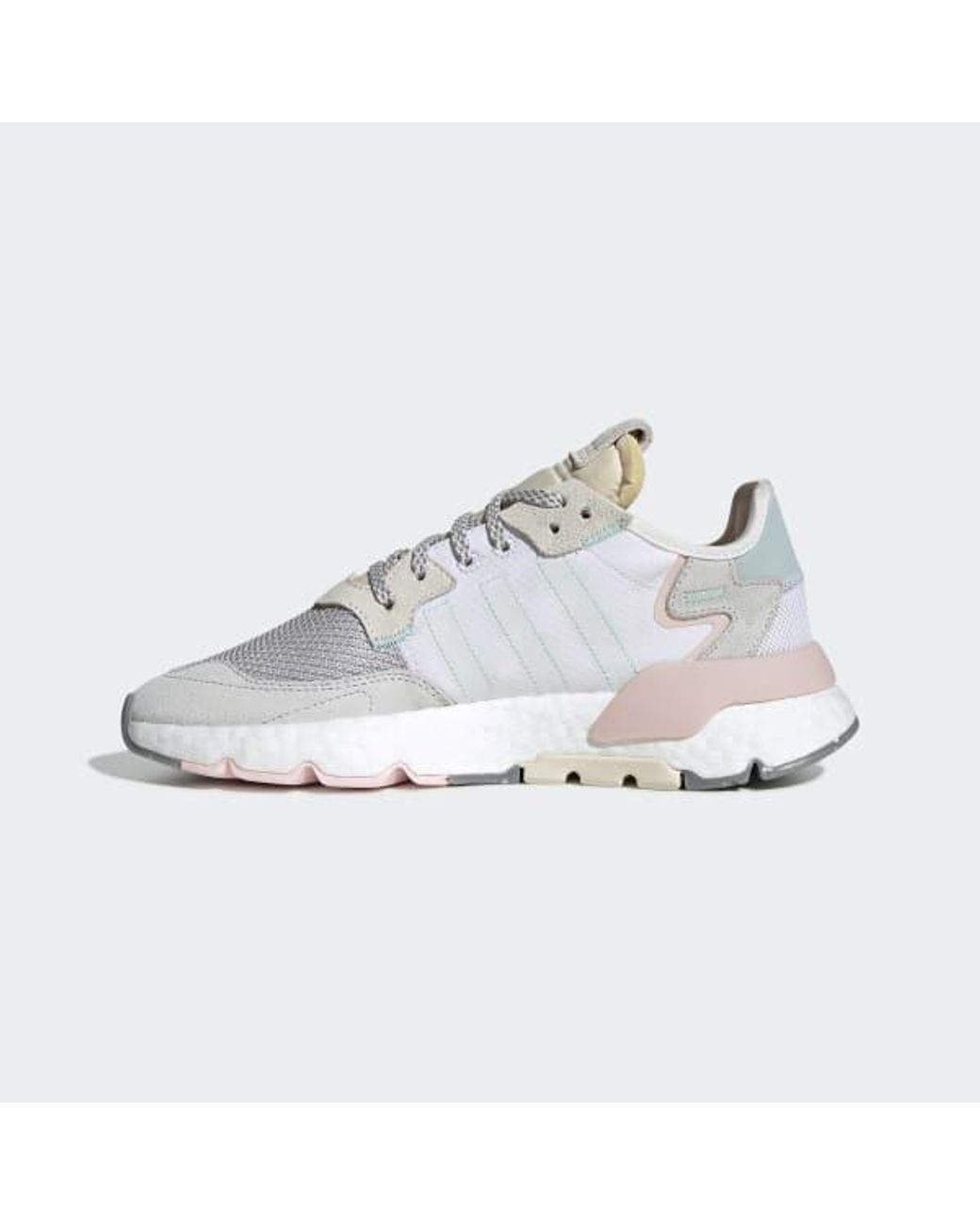 Adidas Nite Jogger Shoes In White For Men Lyst
