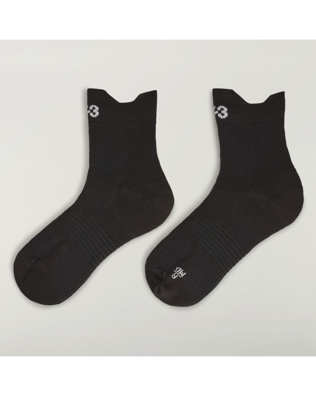 Adidas Black Y-3 Running Socks