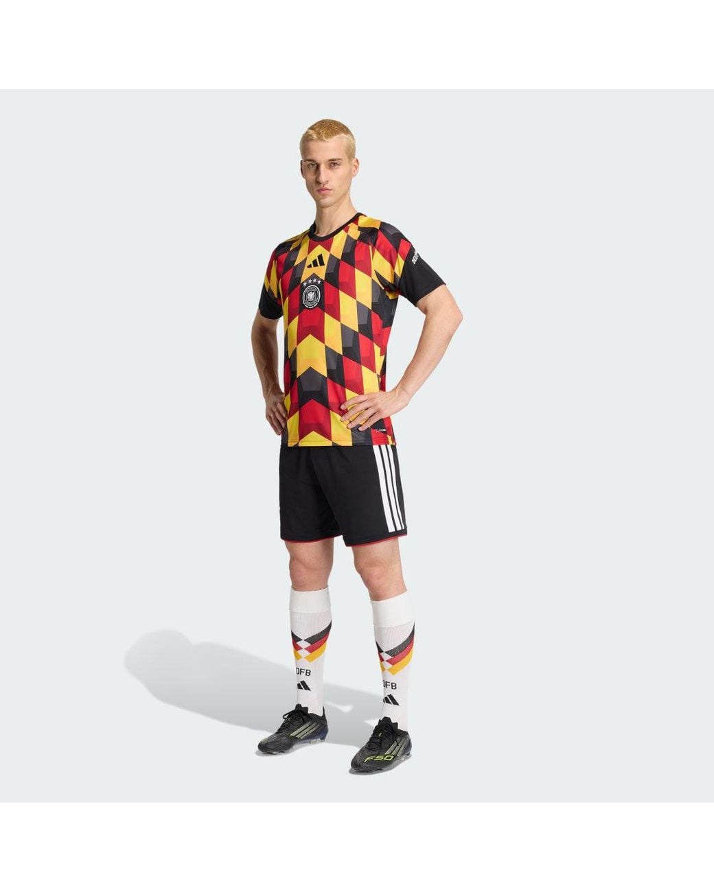 Adidas Red Germany National Team 2026 Pre-Match Top for men