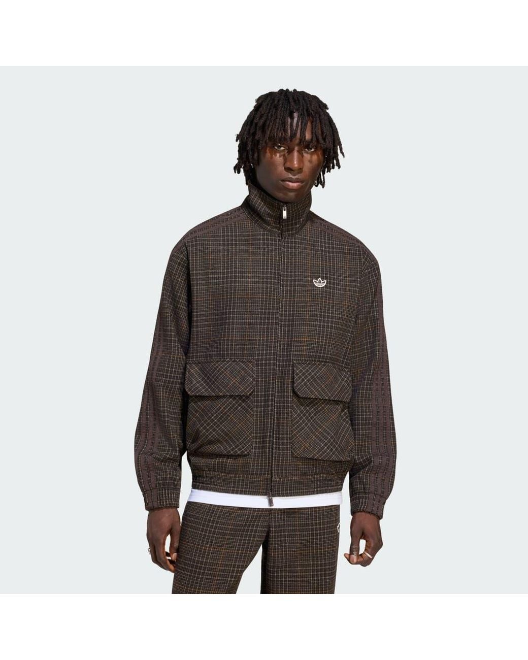 Adidas Brown Winter Club Jacket for men