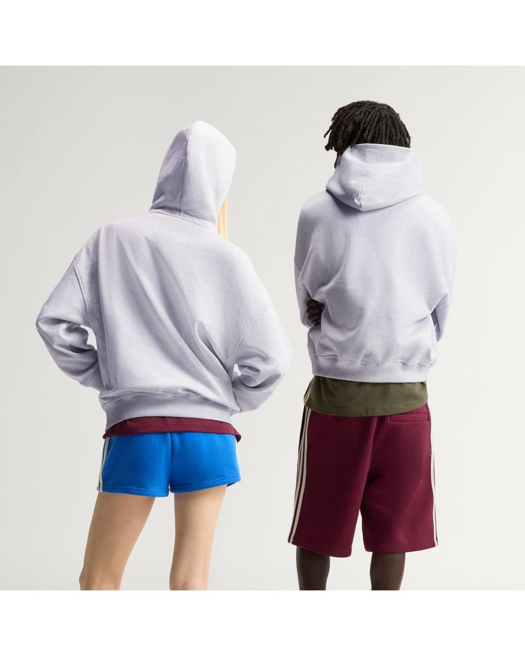 Adidas Purple Adisignature 3 Stripes Hoodie