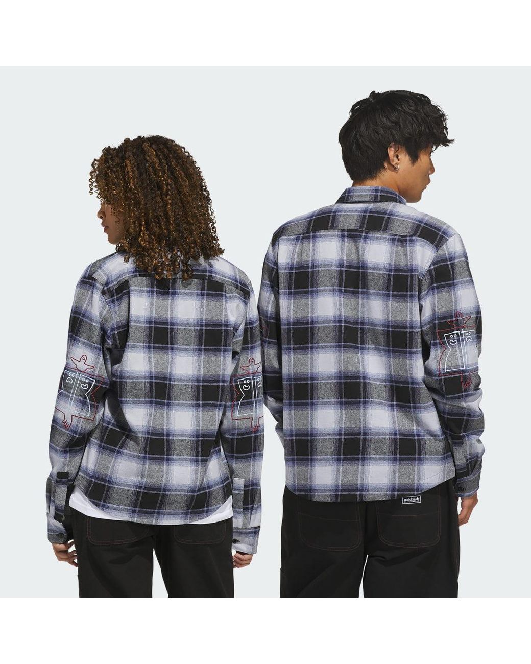 Adidas Multicolor Skateboarding X Mark Gonzales Flannel Shirt