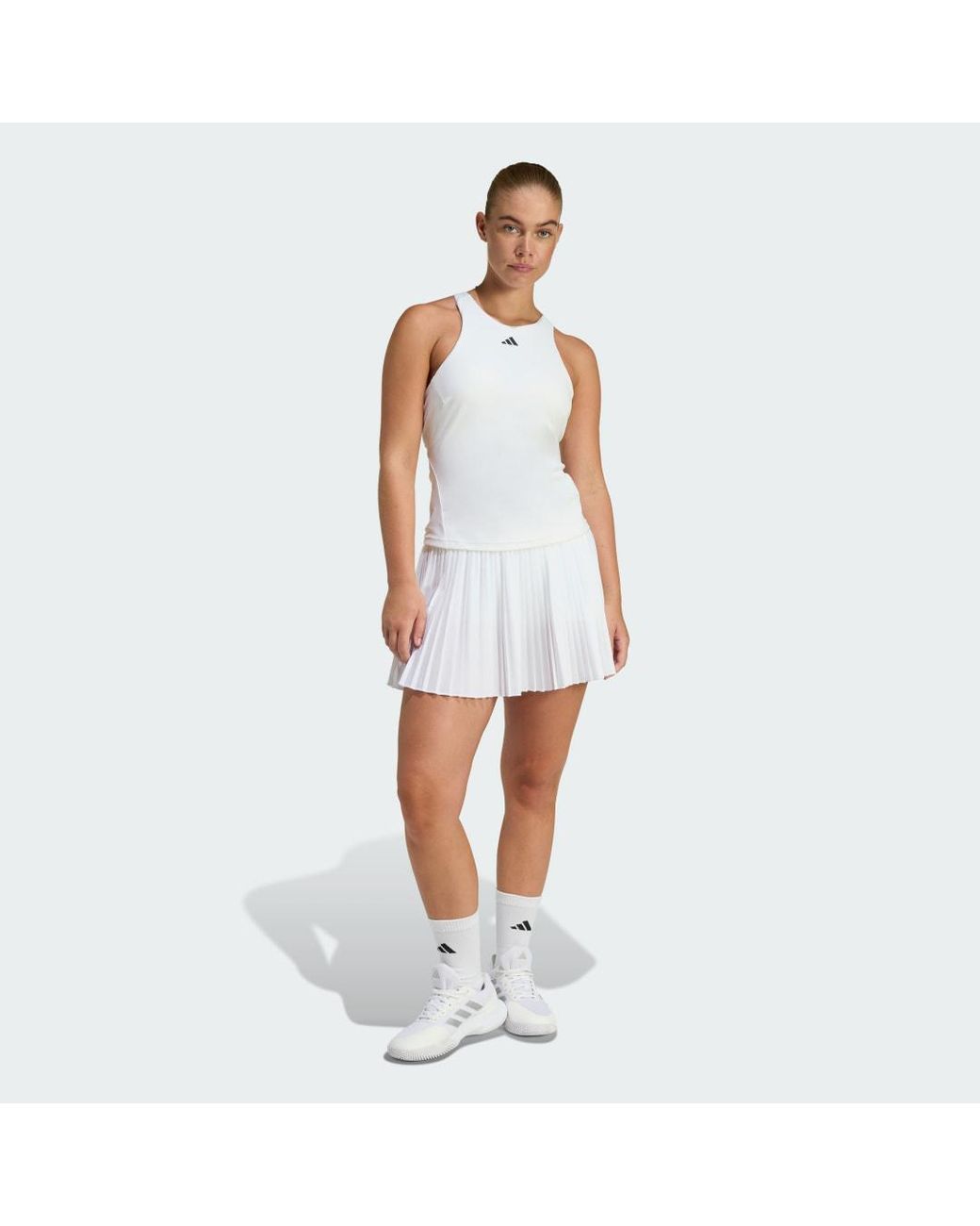 Adidas White Tennis Tennis Climacool Y-Tank Ke8863