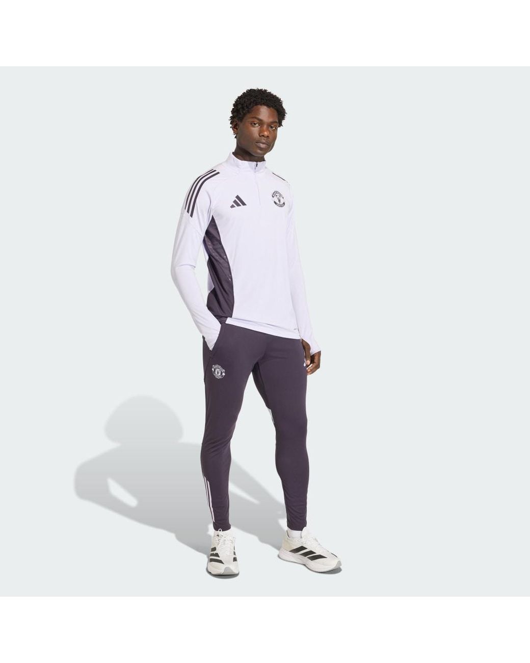Adidas Manchester United Tiro 25 Competition Trainingshose in Purple für Herren