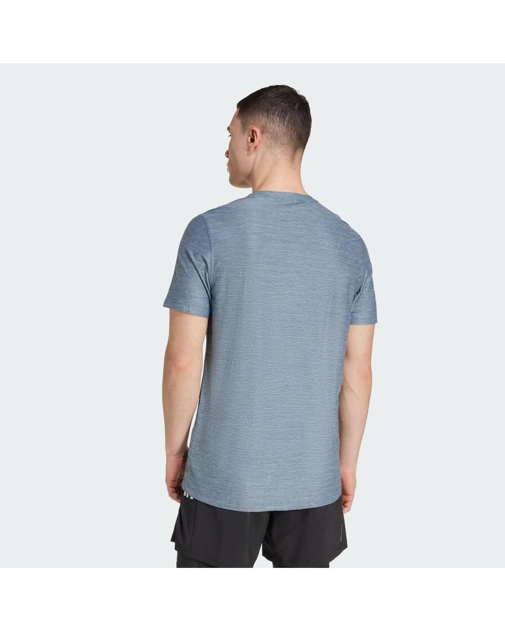 Adidas Blue Own The Run Tee for men