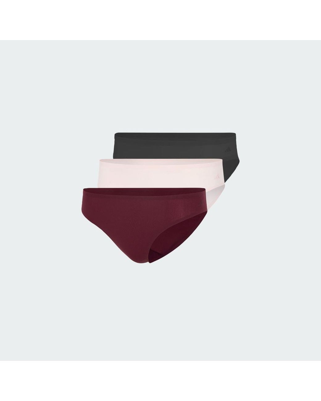 Adidas Red Active Light Flex Panty Pack 3Pk Bikini