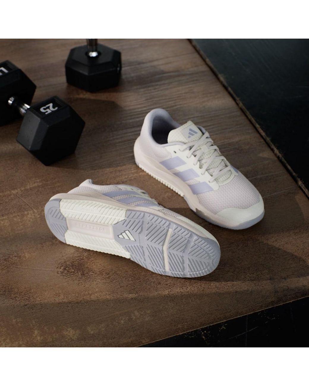 Adidas White Dropset Base Training Shoes