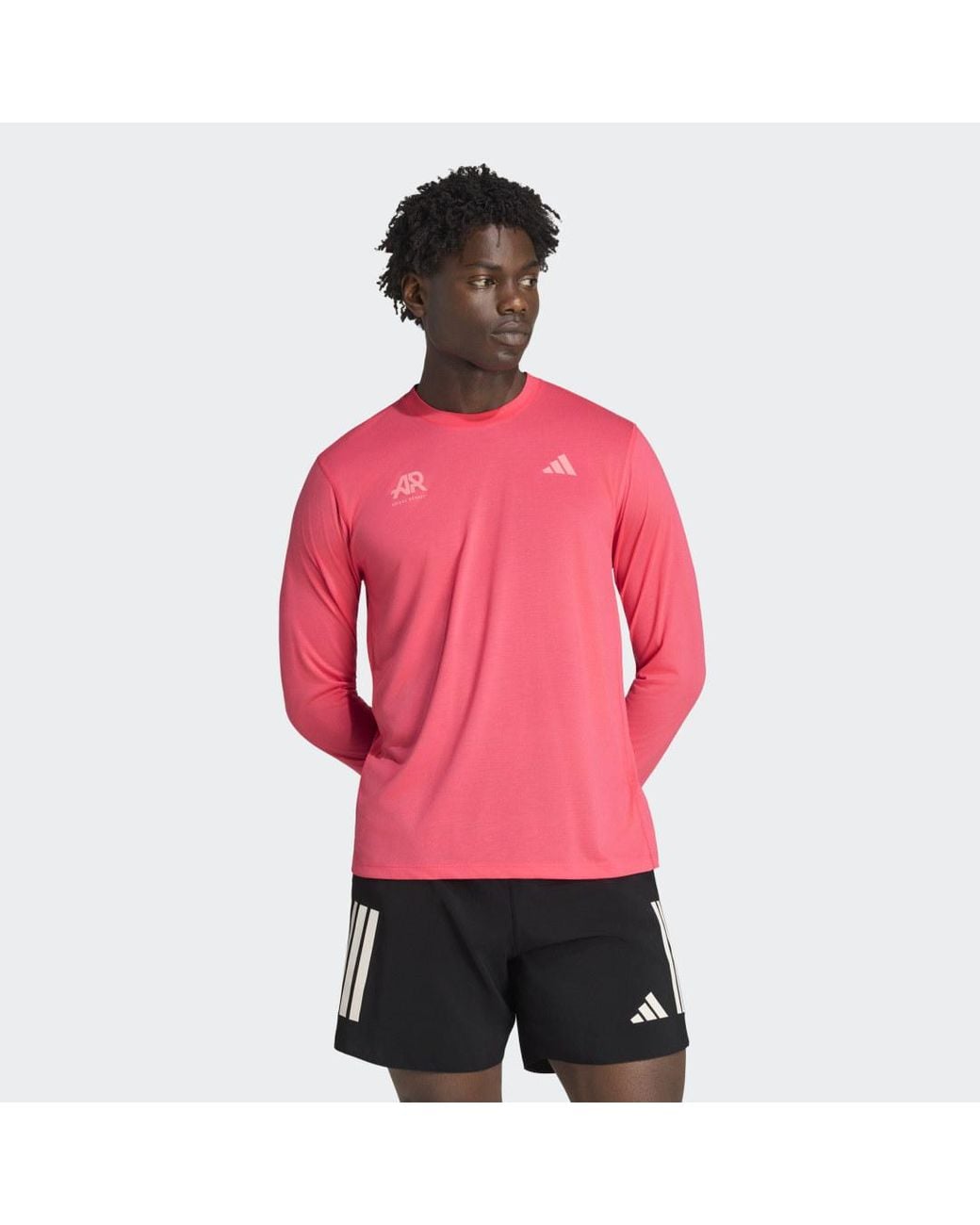 Adidas Pink Adi365 Runners Long-Sleeve Top Long-Sleeve Top