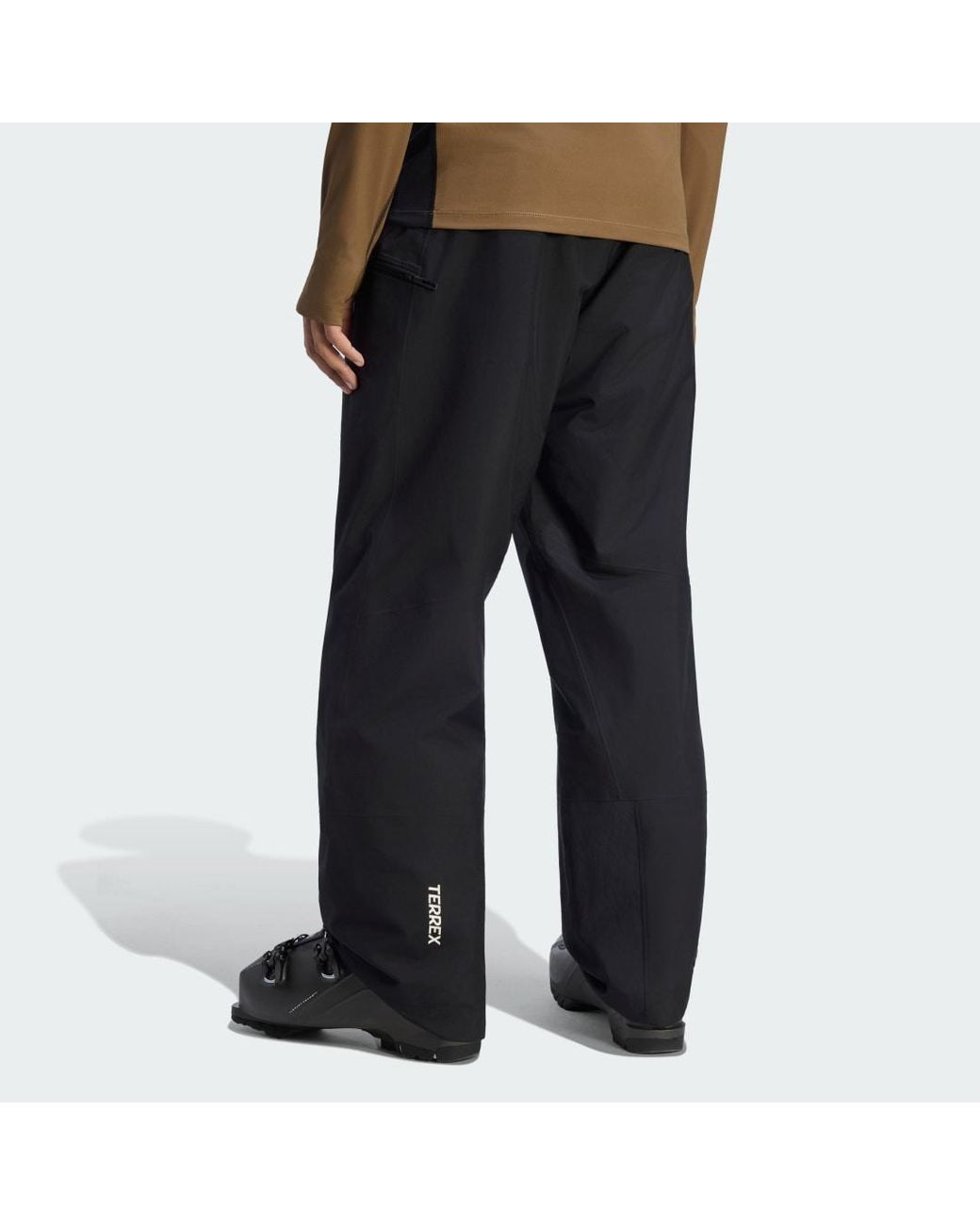 Adidas Black Terrex Multi 2 Layer Climaproof Insulated Tracksuit Bottoms for men