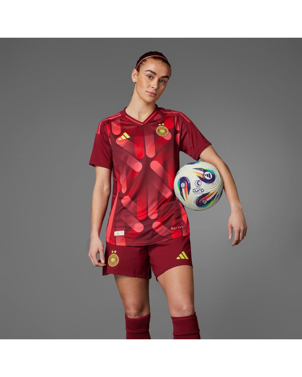 Adidas Red Germany 25 'S Team) Away Authentic Jersey