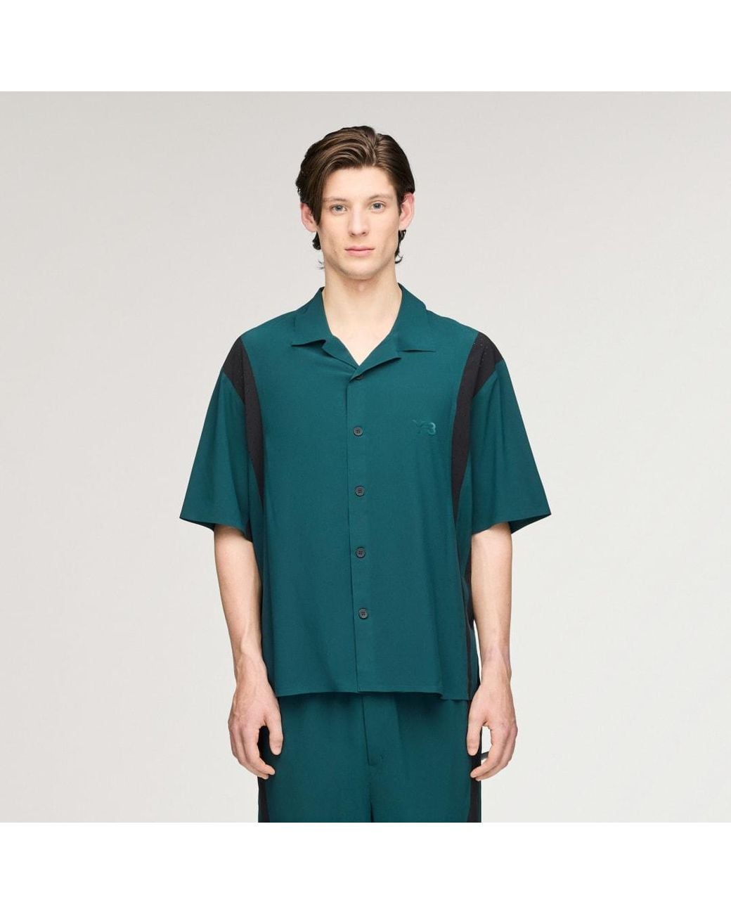 Adidas Green Y-3 Ultralight Woven Shirt for men