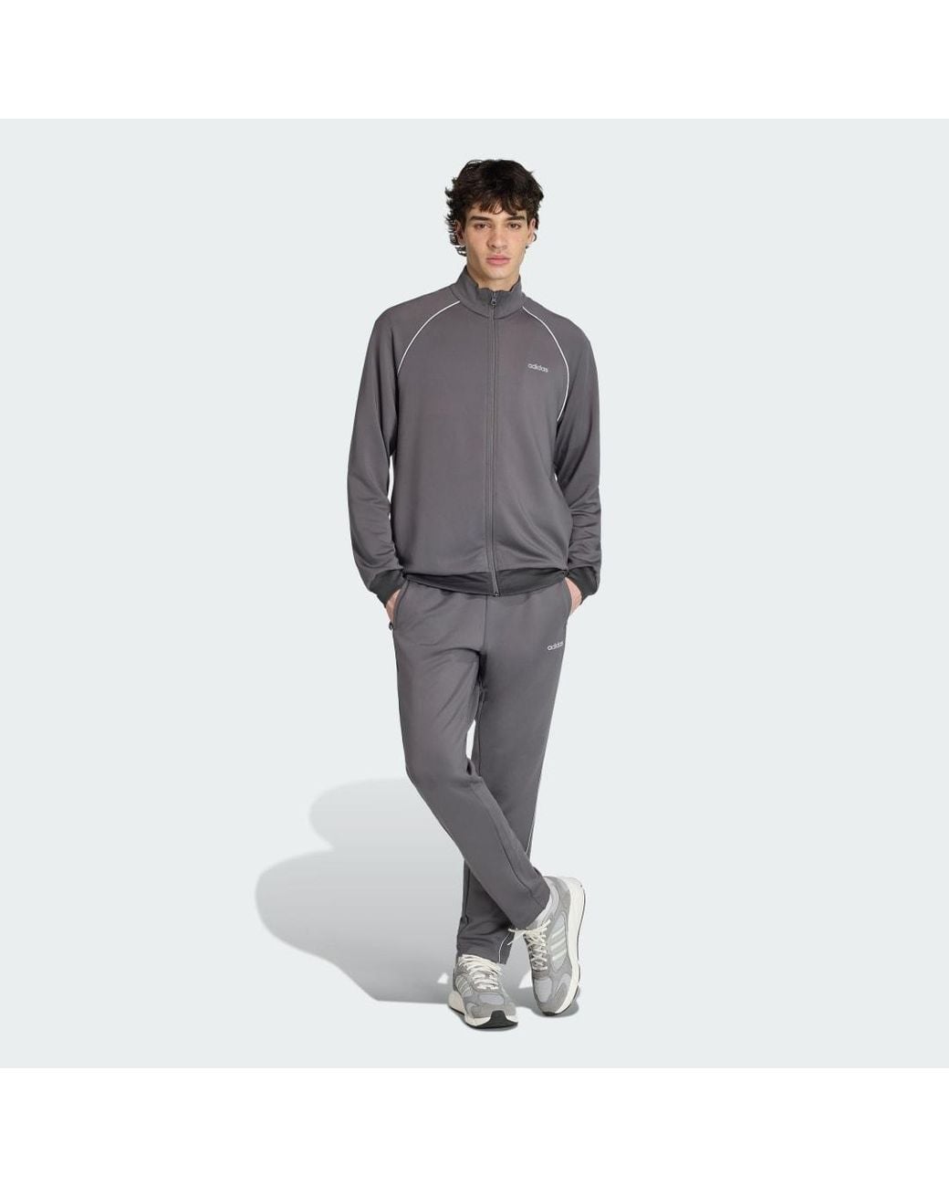 Adidas Gray Tech Tracksuit for men