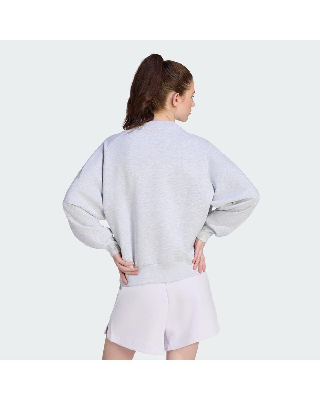 Adidas Blue Soft Lux Loose Sweatshirt