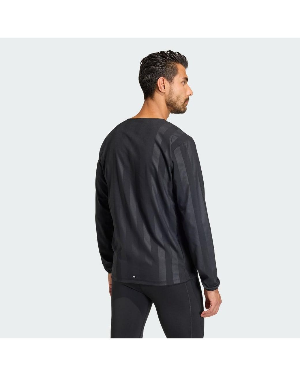 Adidas Black Adi365 Seasonal Running Crew Sweatshirt for men