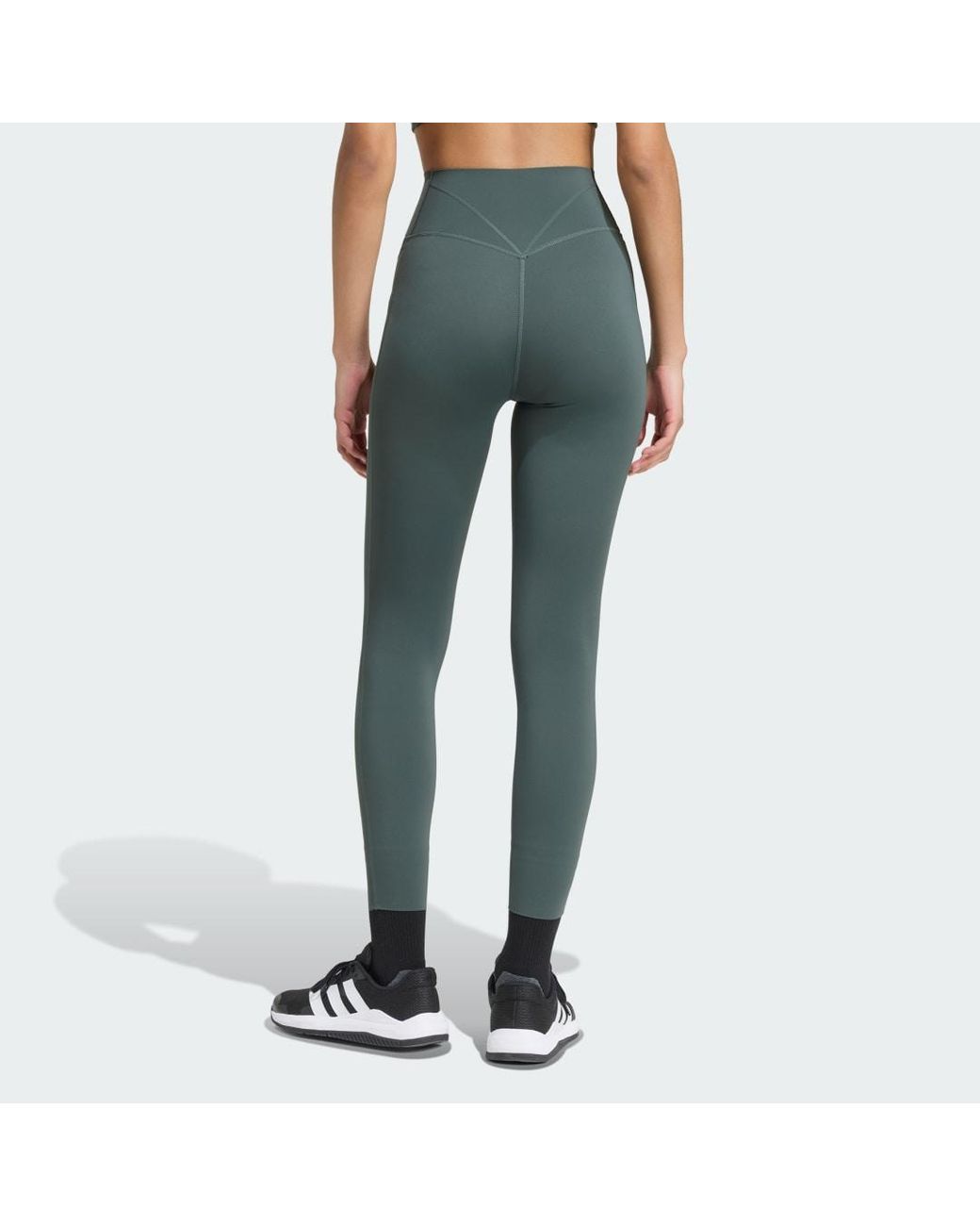 Adidas Green Optime Workout Contour Full Length Leggings