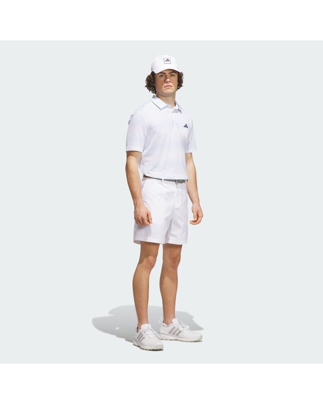 Adidas White Ultimate365 Mesh Climacool Polo Shirt for men