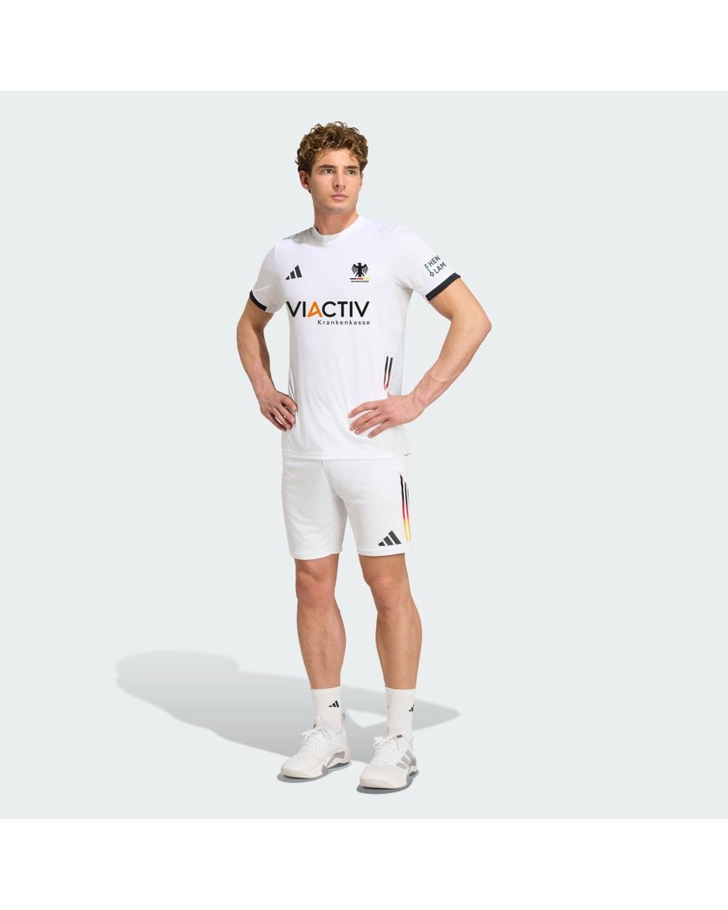 Adidas White Germany Hockey Home Jersey for men
