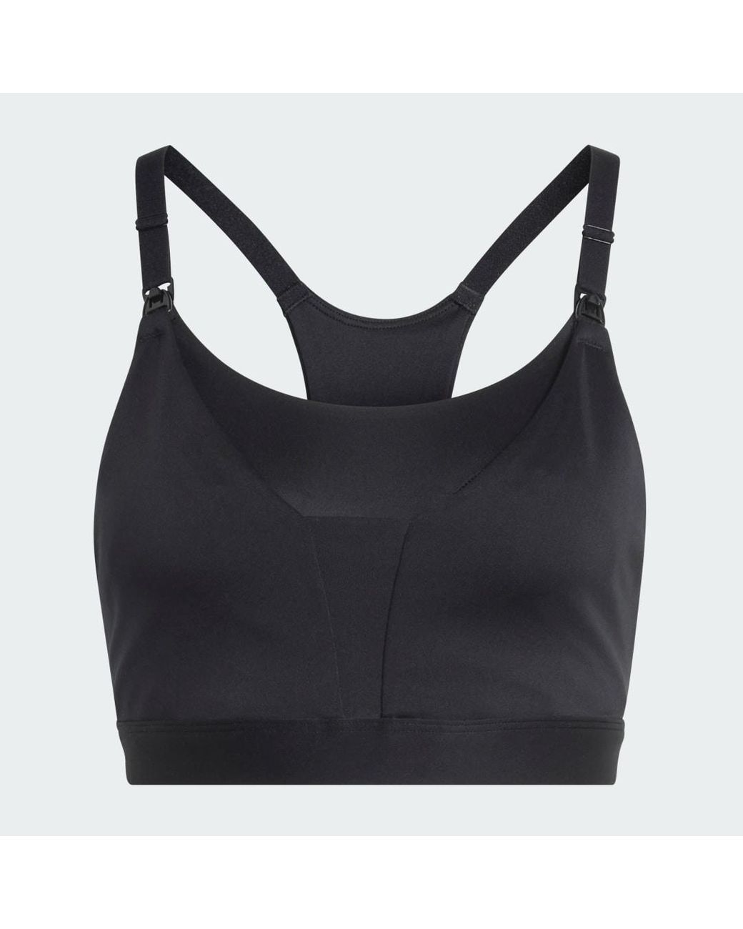 Adidas Black Optime Workout Medium Support Bra Maternity