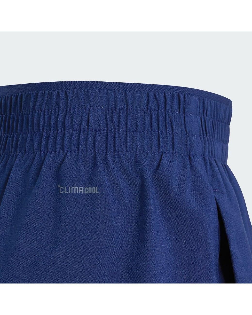 Adidas Blue Workout Essentials High Rise 5Inch Shorts