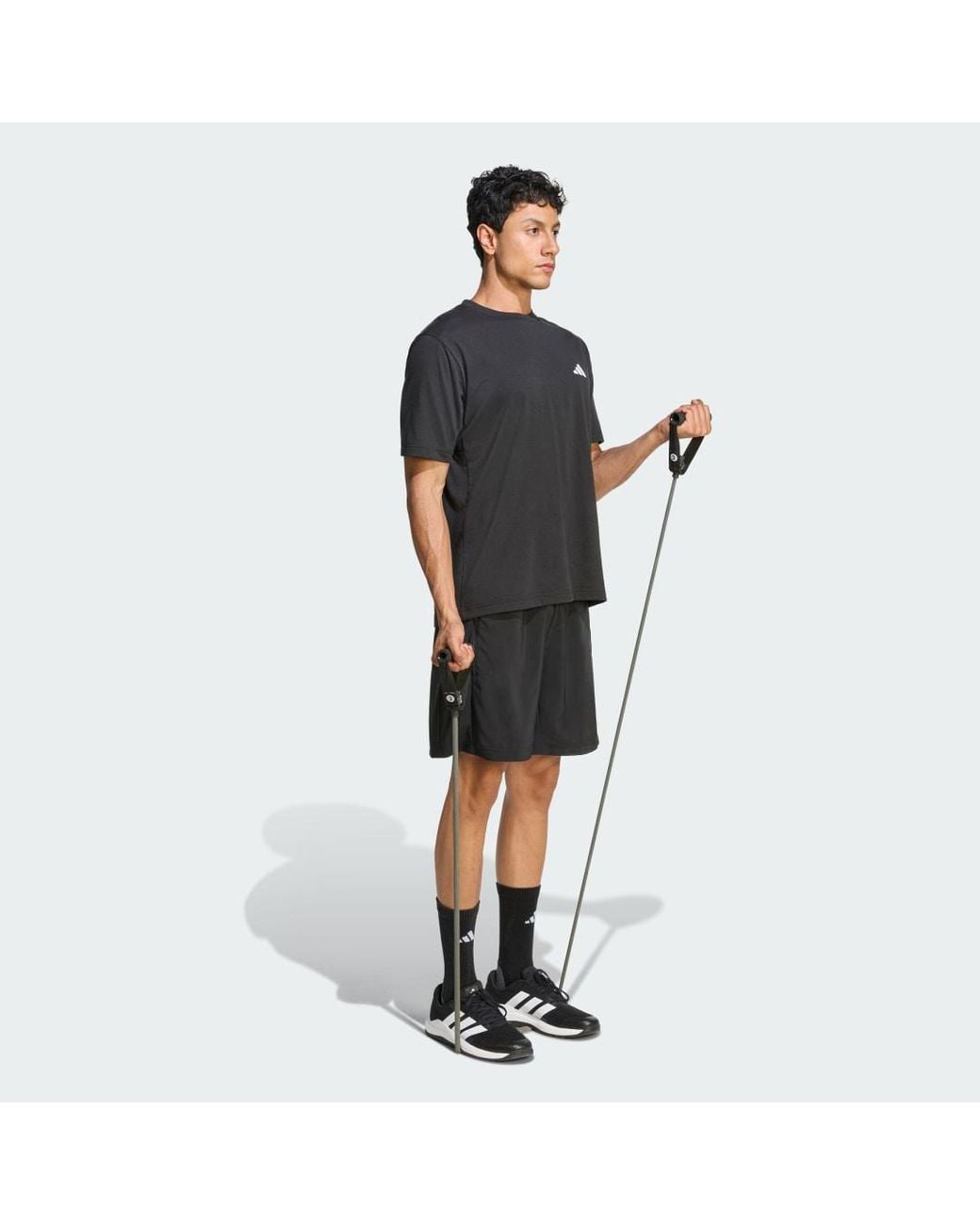 Adidas Black Workout Essentials Base Woven Short for men