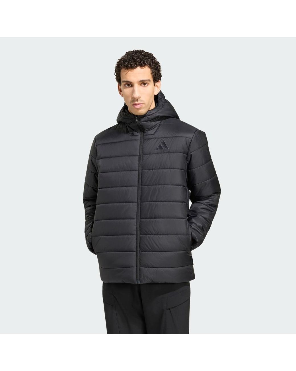 Adidas Gray Terrex Multi Essentials Climawarm Insulated Hooded Jacket for men