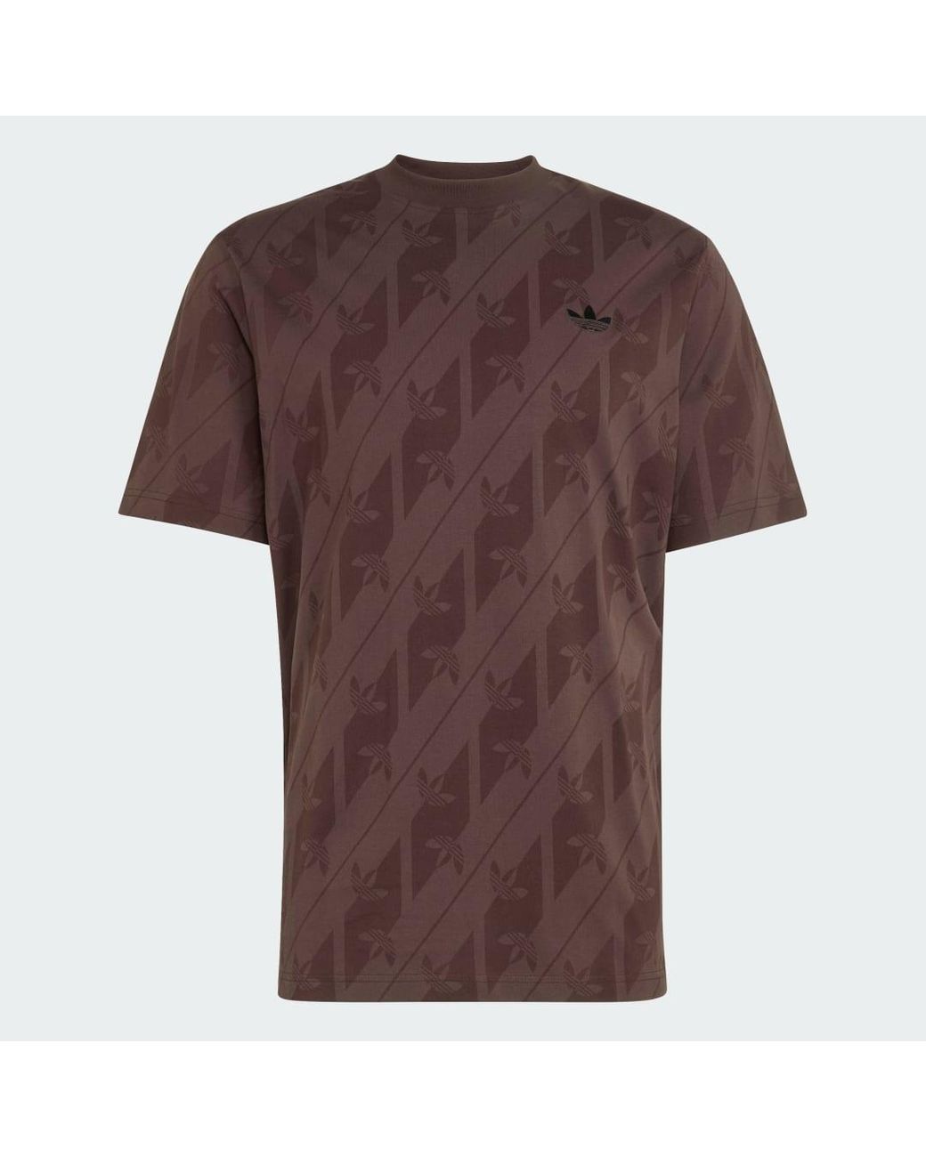 Adidas Brown Lifestyle Monogram Aop Tee Ia4531 for men