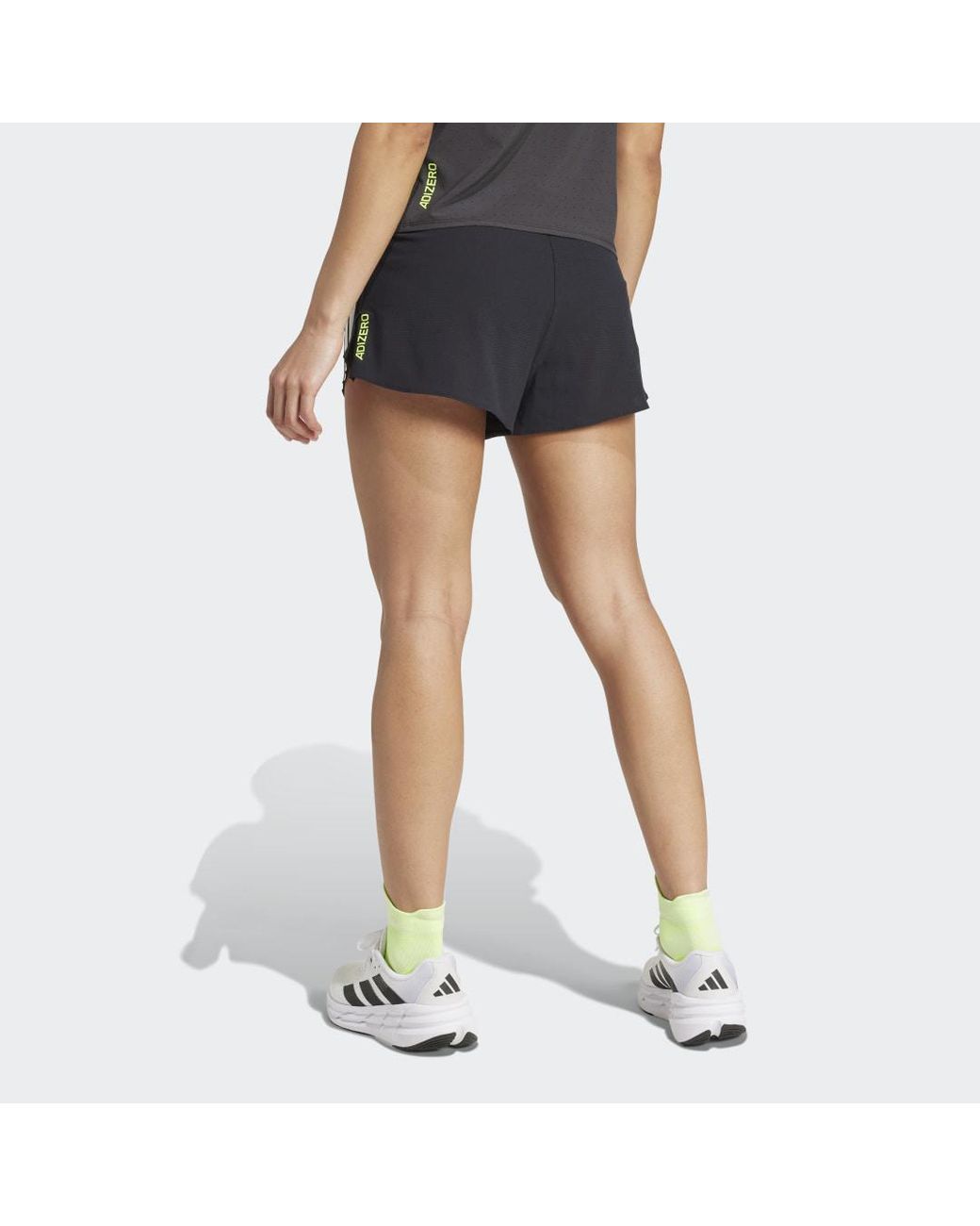 Adidas Gray Adizero Running Gel Pocket Shorts