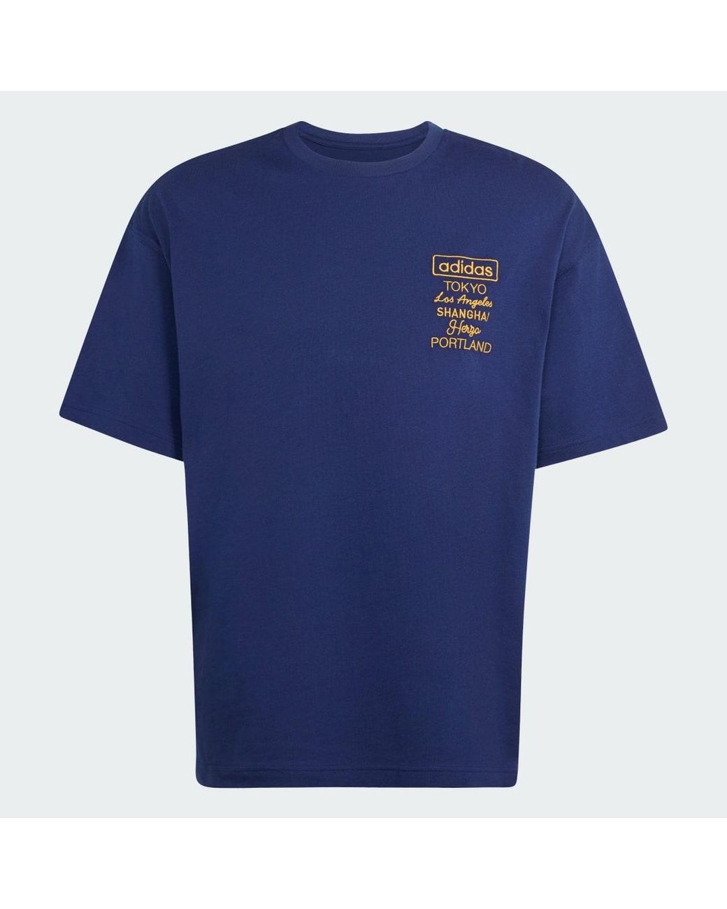 Adidas Blue Golden Cities T-Shirt for men