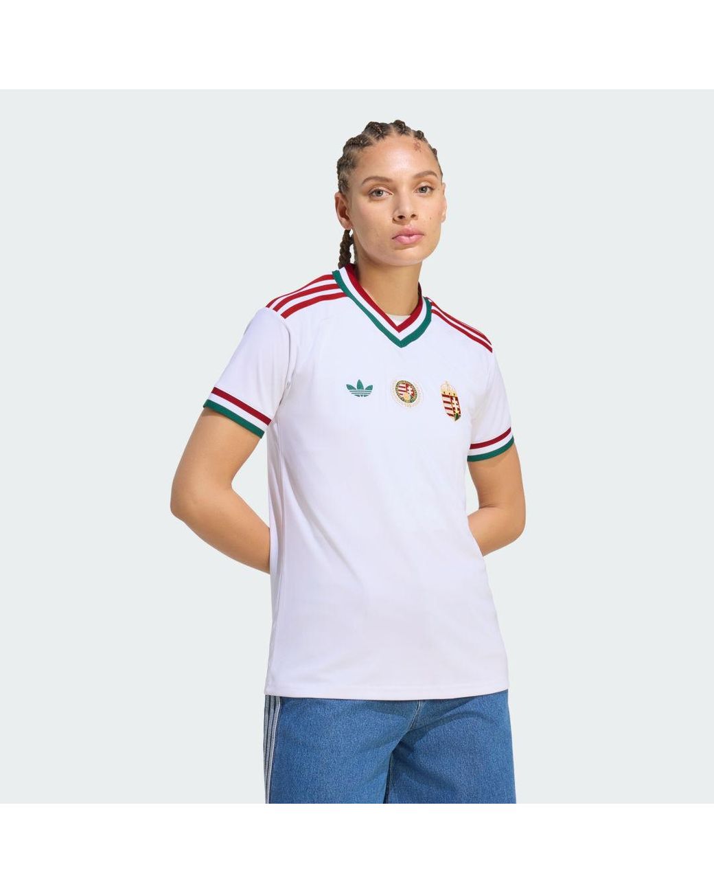 Adidas White Hungary 26 Away Jersey