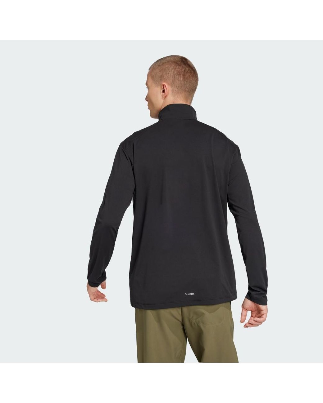 Adidas Black Terrex Multi Climacool 1/2 Zip Long Sleeve Long-Sleeve Top for men