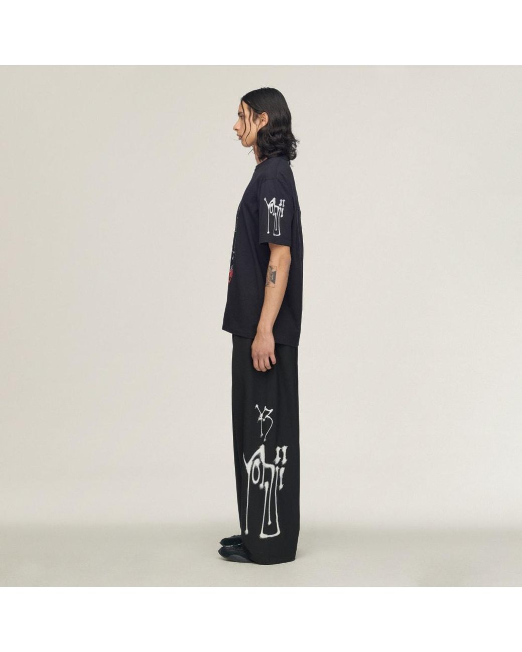 Adidas Blue Y-3 Chito City Graphic Short Sleeve T-Shirt