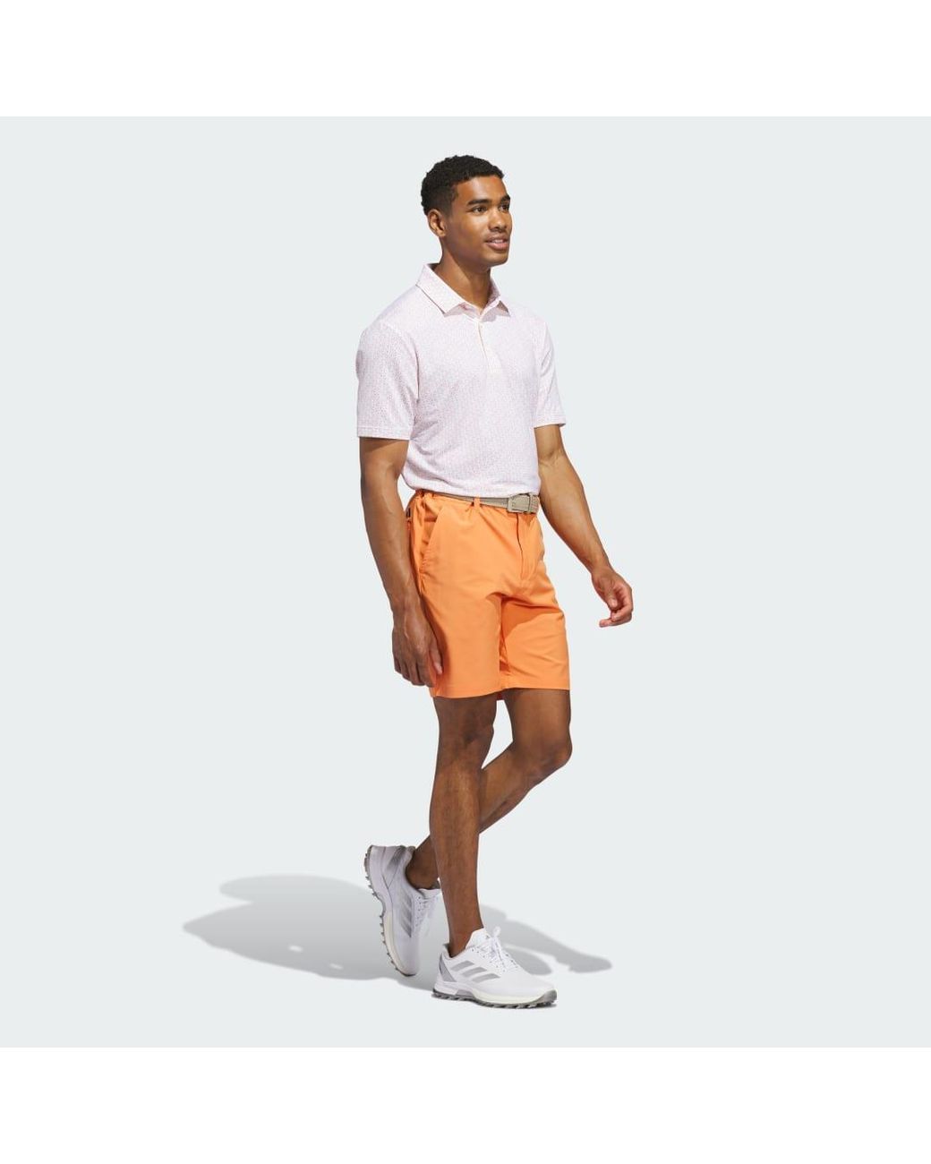 Adidas White Ultimate365 Mesh Tango Print Climacool Polo Shirt for men