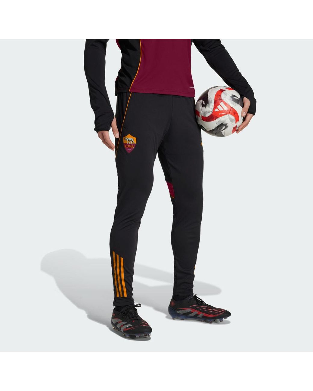 Adidas Black As Roma Tiro 25 Competition Training Pants for men