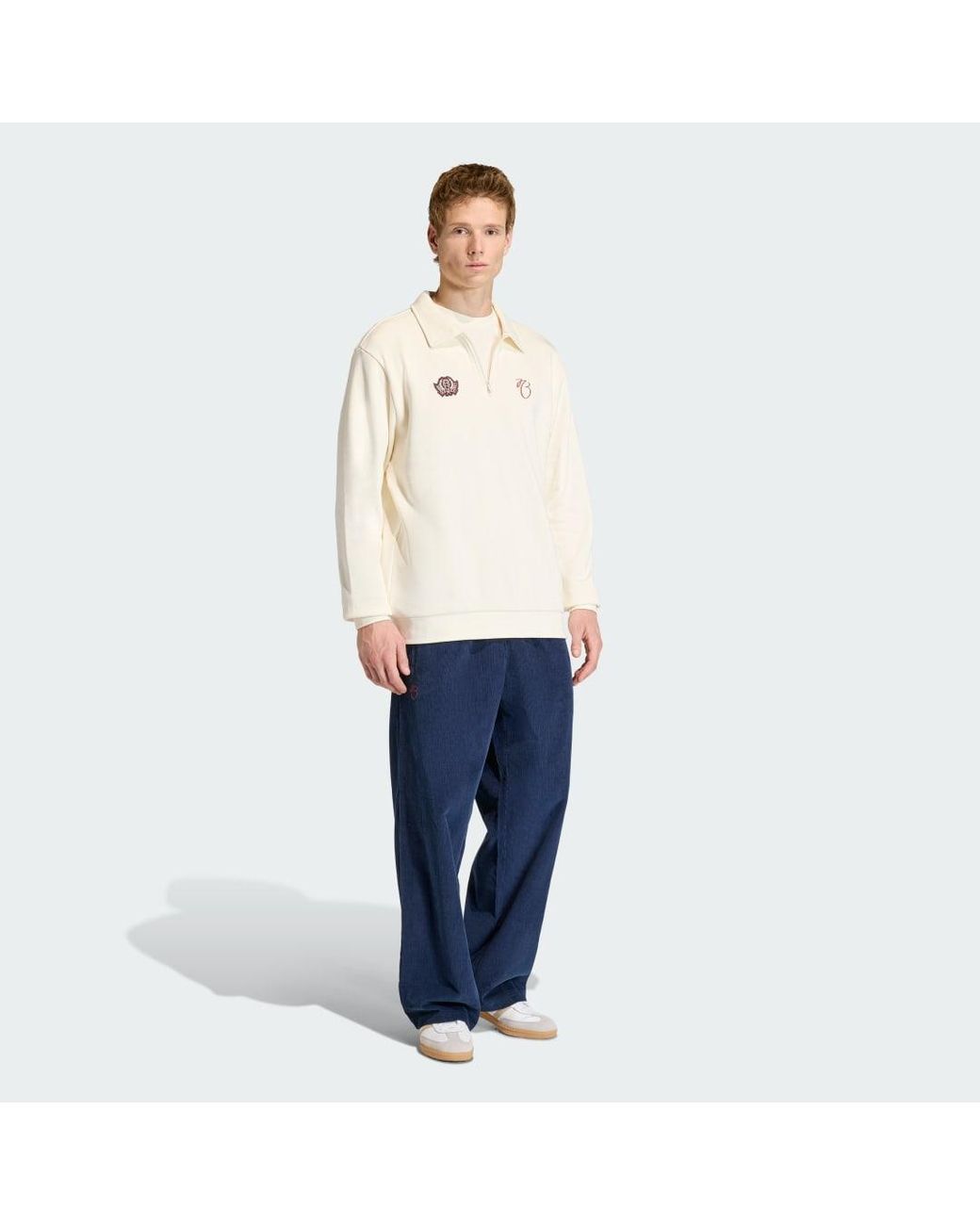 Adidas Natural Jude Bellingham Loose Half Zip Sweatshirt for men
