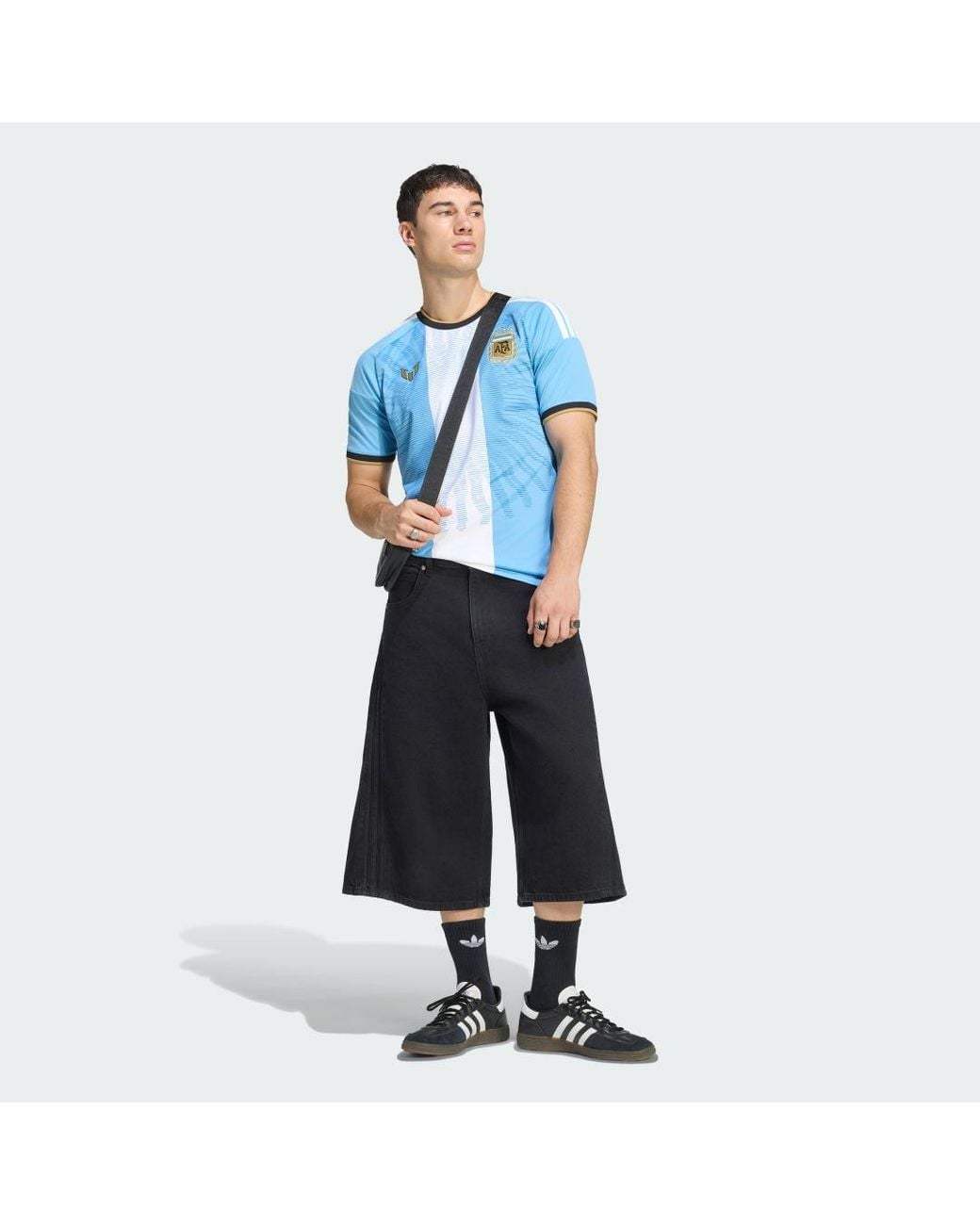 Adidas Blue Argentina Messi 26 Jersey for men