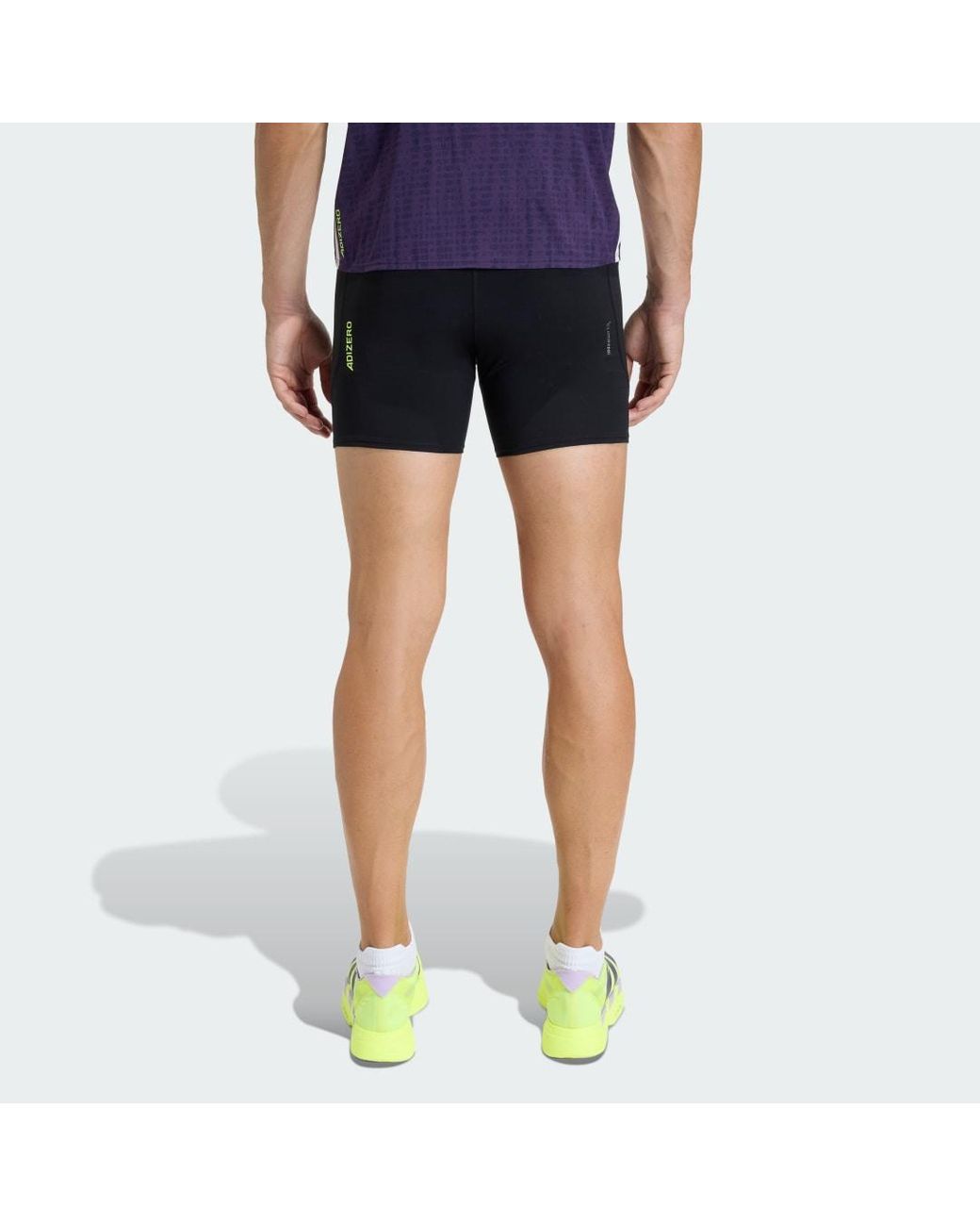Adidas Blue Adizero Running Short Pocket Tights for men