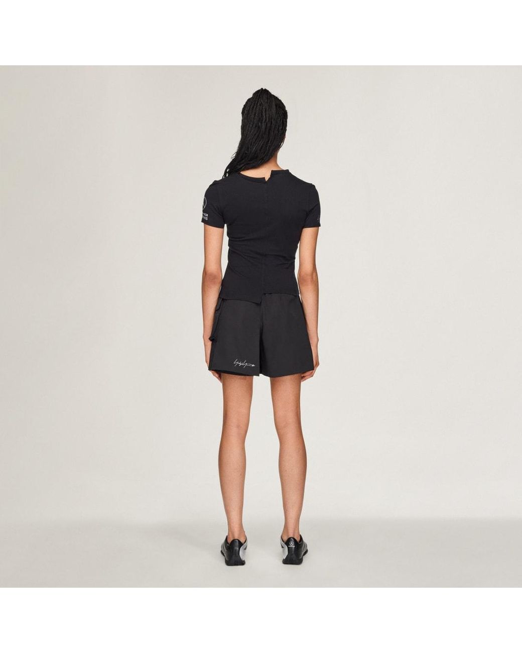 Adidas Blue Y-3 Mercedes Short Skirt