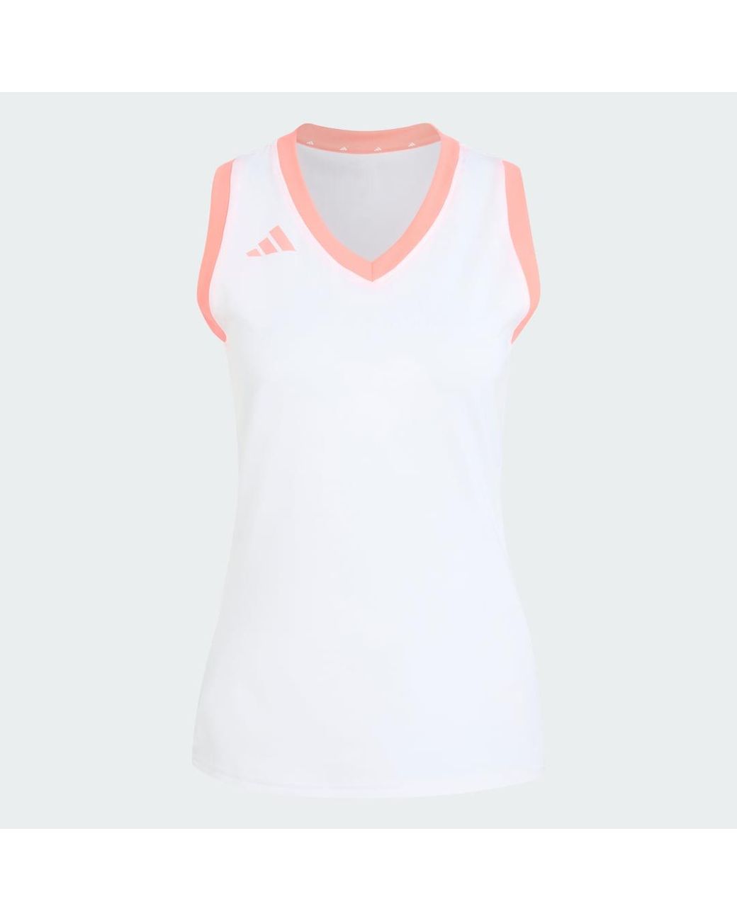 Adidas Red Quickset Sleeveless Volleyball Jersey
