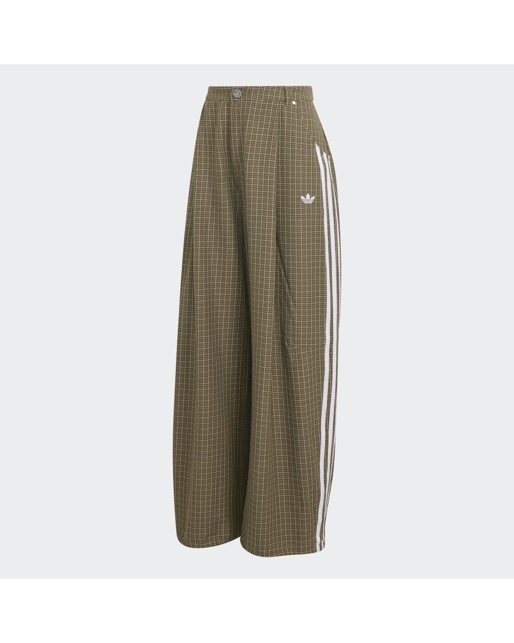 Adidas Metallic Checks Trouser Loose Pants