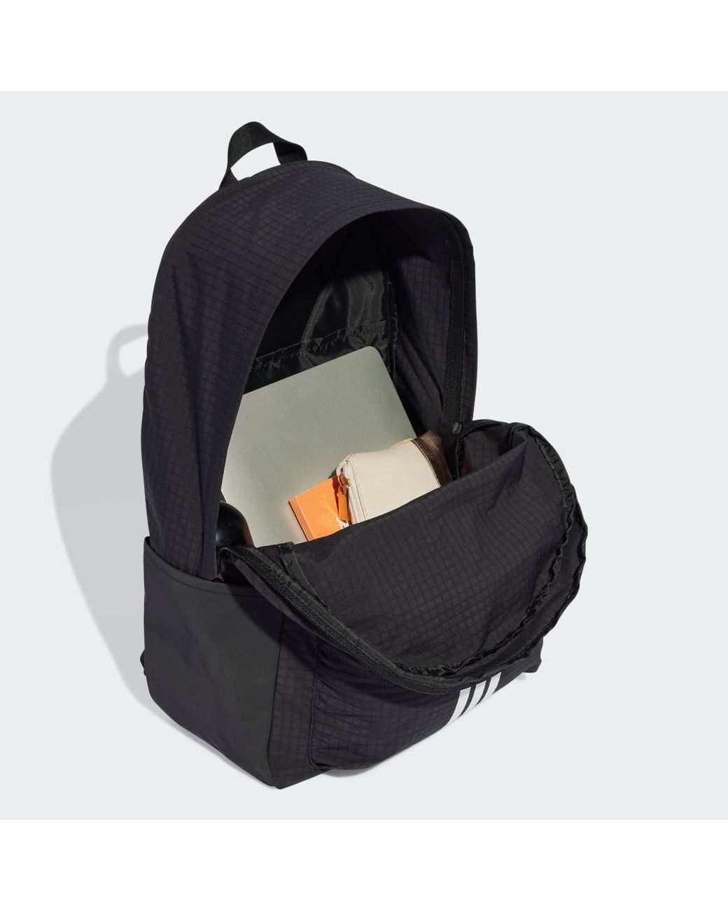 Adidas Black Essentials 3-Stripes Backpack Back To School 2
