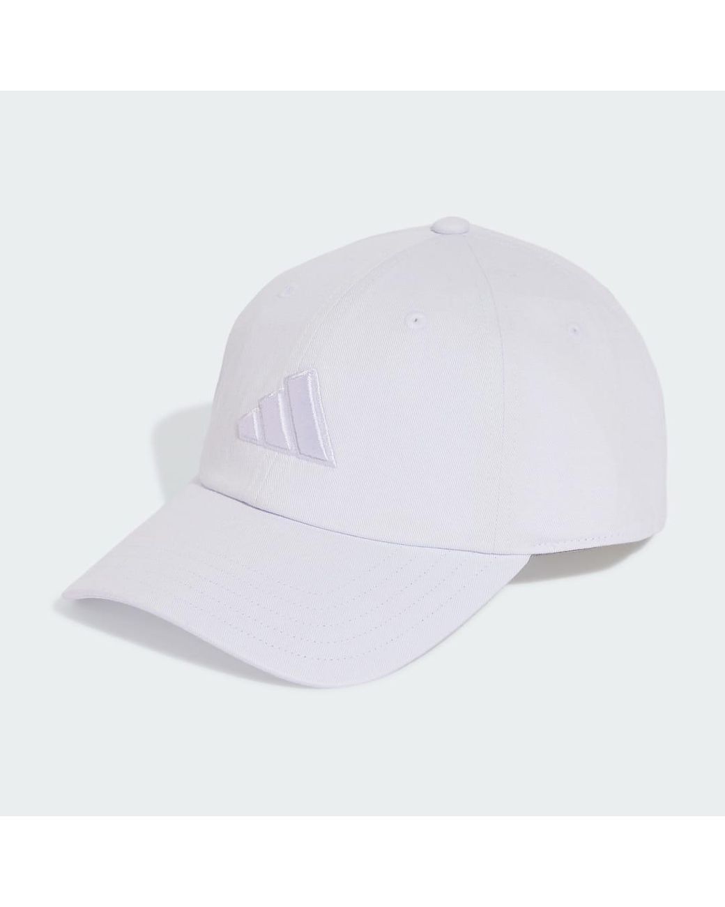 Adidas White Dad Cap Tonal Logo